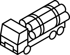 Pipe Carrier Outline Icon Svg Set, Free Vectors File